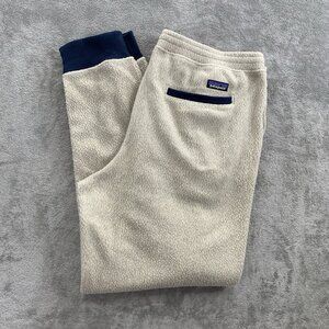 Patagonia Shearling Pants Mens XXL Natural Fleece Sweatpants Joggers 21655 Adult